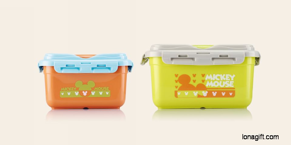 米奇繽紛樂園二入收納盒